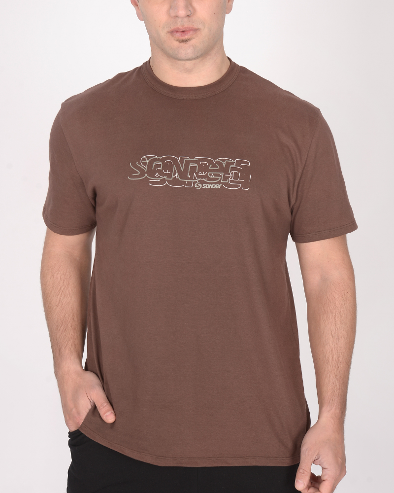 Remera clásica de jersey color Habano