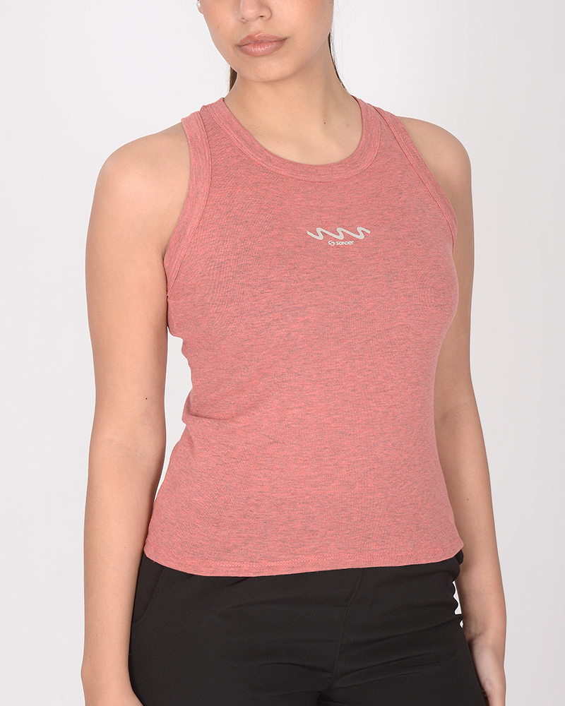 Musculosa cerrada de ribb coral