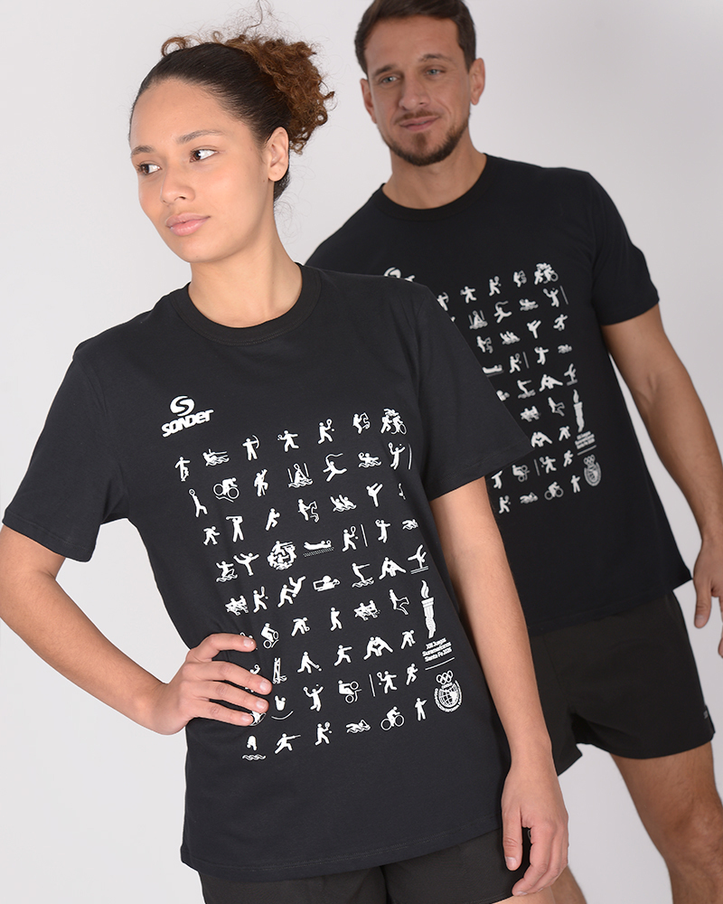 Remera Suramericanos con estampa deportes