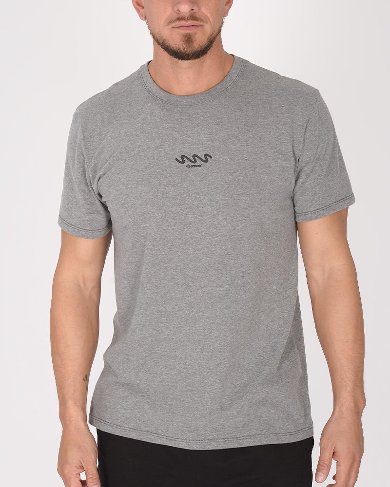 Remera de jersey gris